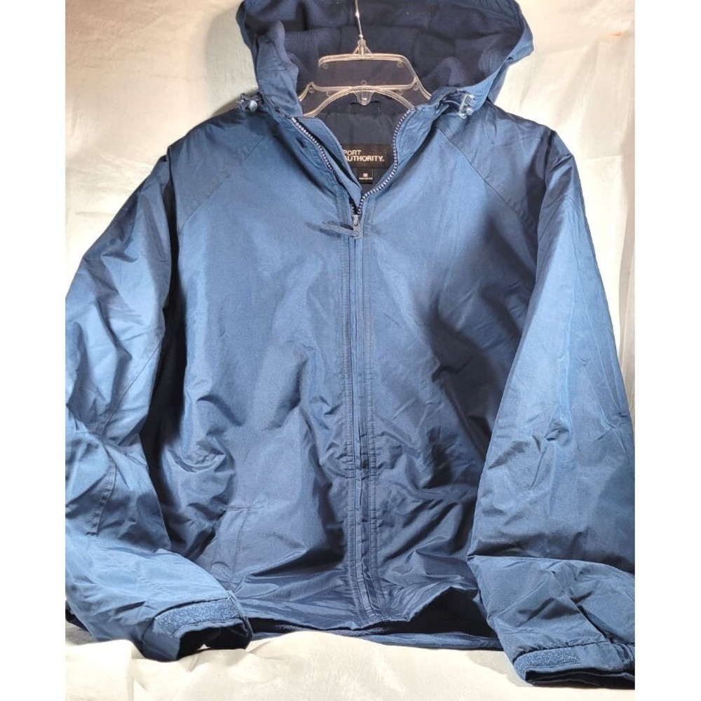 Port Authority Fleece Lined Hooded Charger Jacket J327 - Blue -‎ Medium